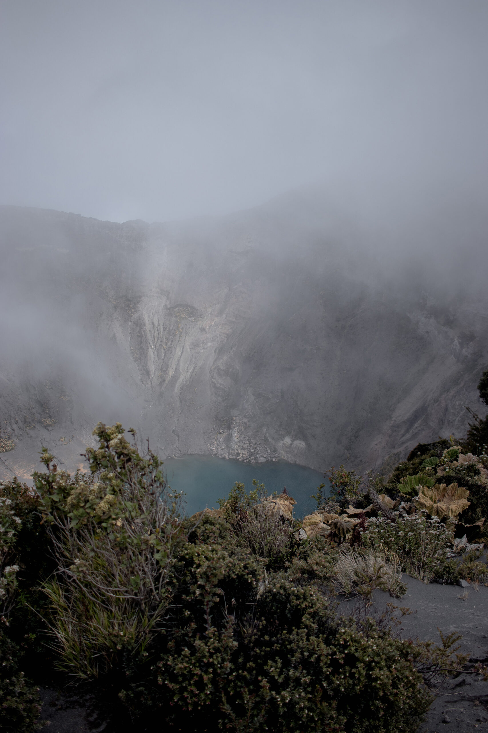 Cinder cone volcano in Irazú National Park
