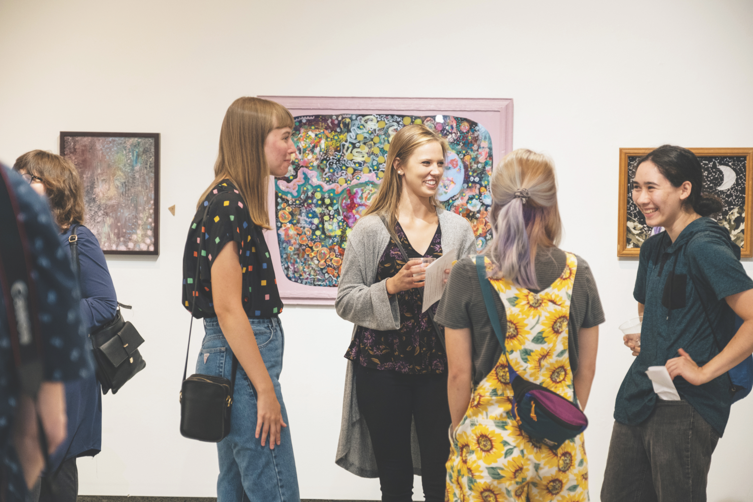 Homecoming included the Alumni Art Triennial in Carlson Tower Gallery.