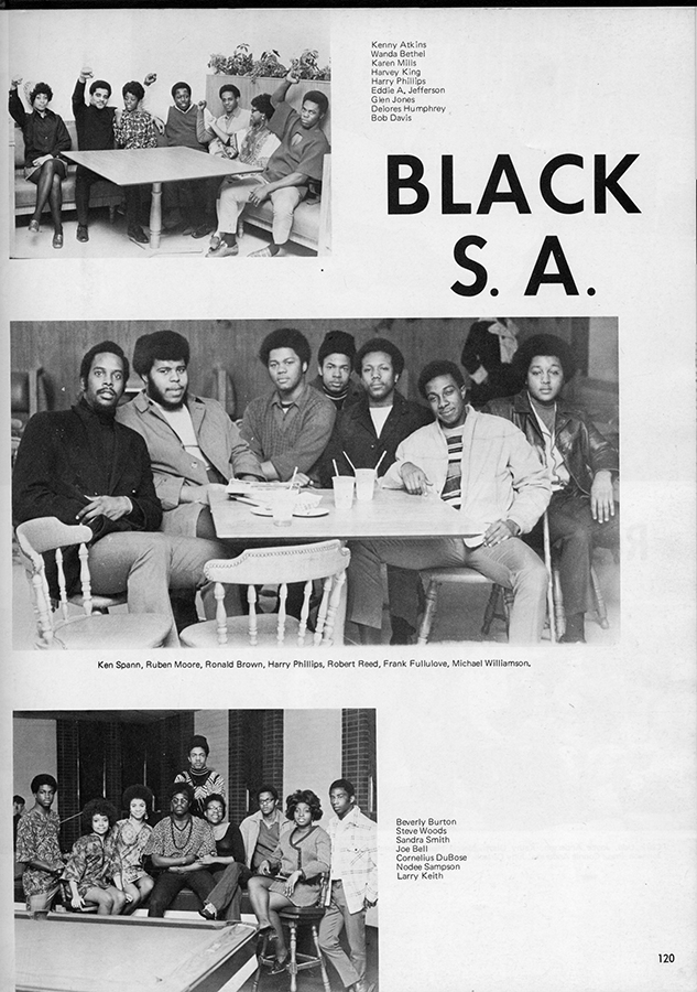 Black and white photos of BSA members from old year book