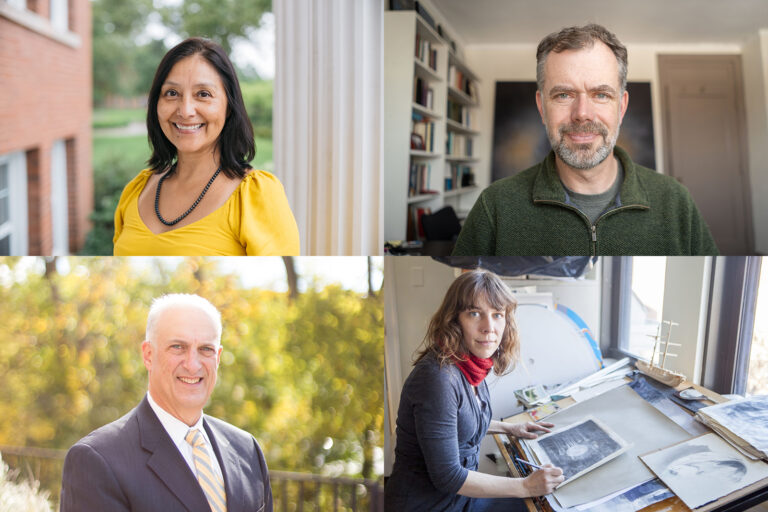 Angelica Ahlman, Parliamentarian; Karl Clifton-Soderstrom, Vice-President; Kelly VanderBrug, Secretary; Mark Gavoor, President